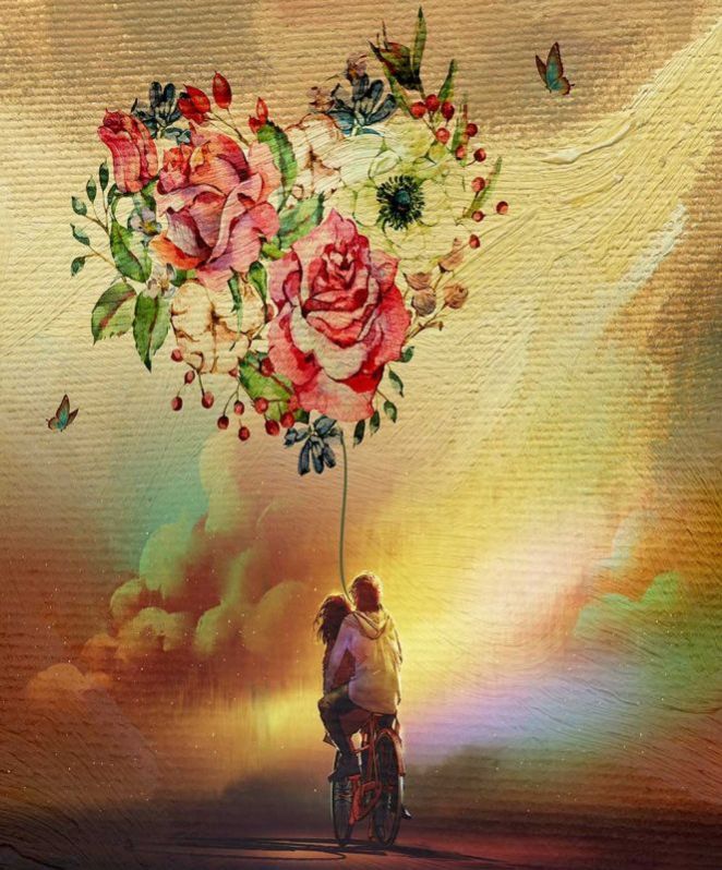 Bohemian Falling-Love Wallpaper