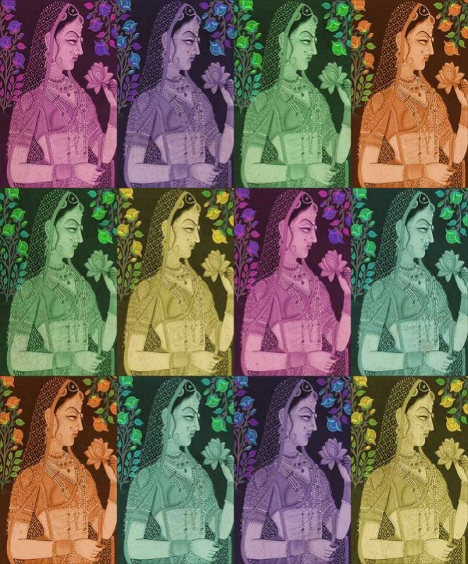 bohemian sheesh-mahal wallpaper