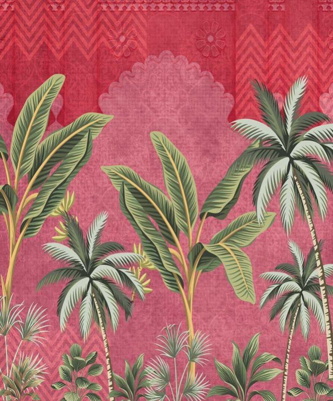 Bohemian Tropical-Sunset wallpaper