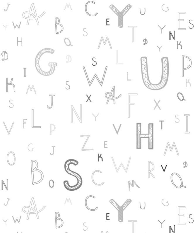 Dancing Letters Wallpaper