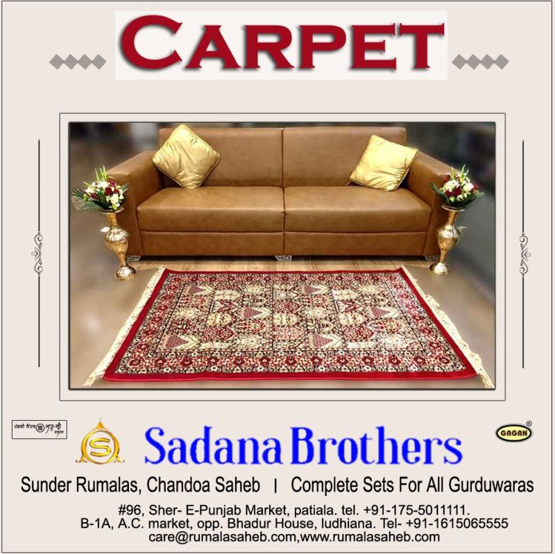 Multicolor Floor Carpets For Gurudwara Sahib, Home and Others