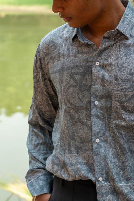 Mens Printed Full Sleeve Shirt