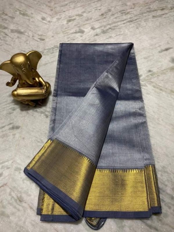 Mangalagiri Saree With Zari Weaving and Sequence