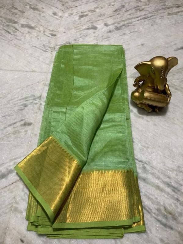 Mangalagiri Saree With Zari Weaving and Sequence