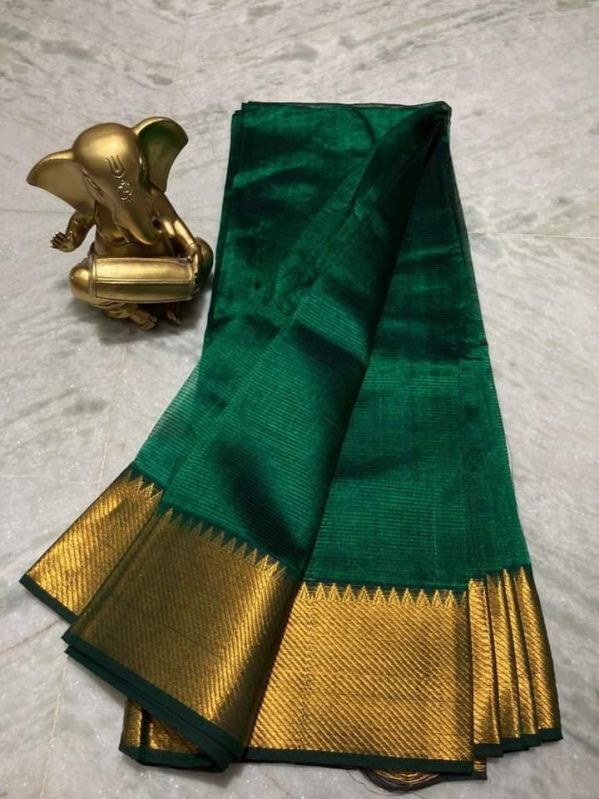 Mangalagiri Saree With Zari Weaving and Sequence