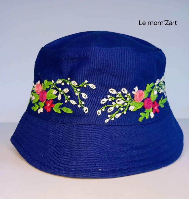 Women\'s Hand Embroidered Floral Hat