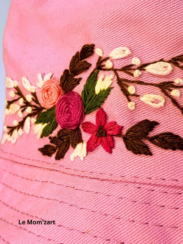 Women\'s Hand Embroidered Floral Hat