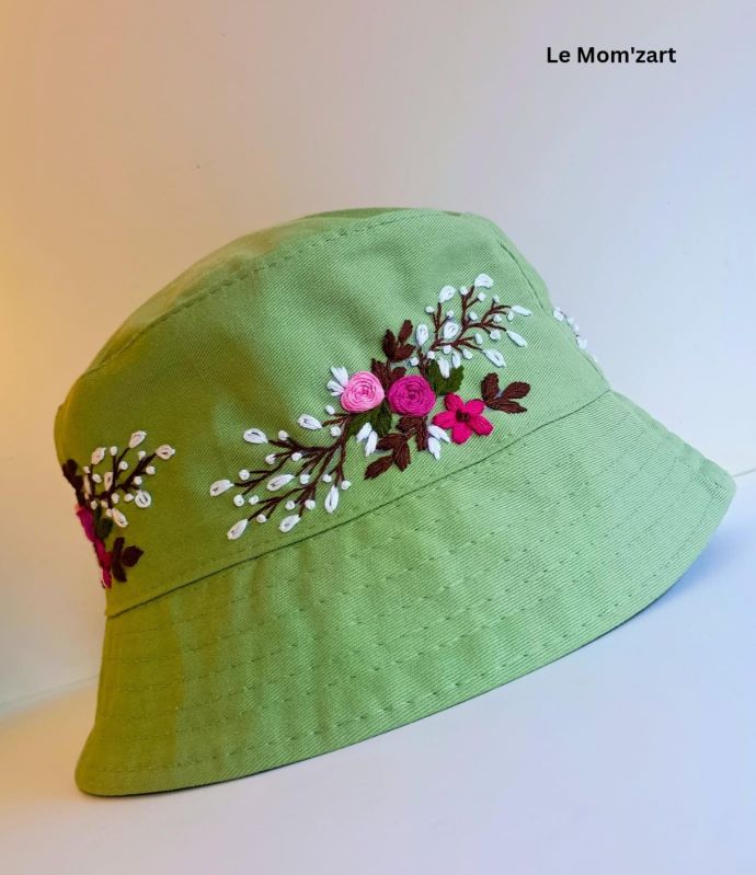 Women\'s Hand Embroidered Floral Hat