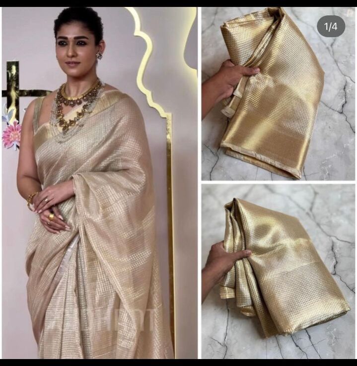 Naintara Mam New Launch Banarasi Saree