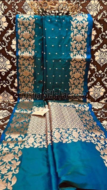 Zari Border Soft Weaving Banarasi Silk Sarees