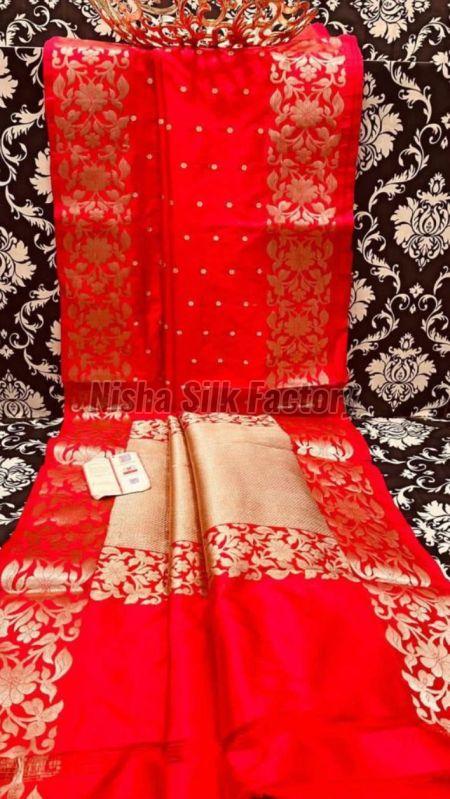 Zari Border Soft Weaving Banarasi Silk Sarees