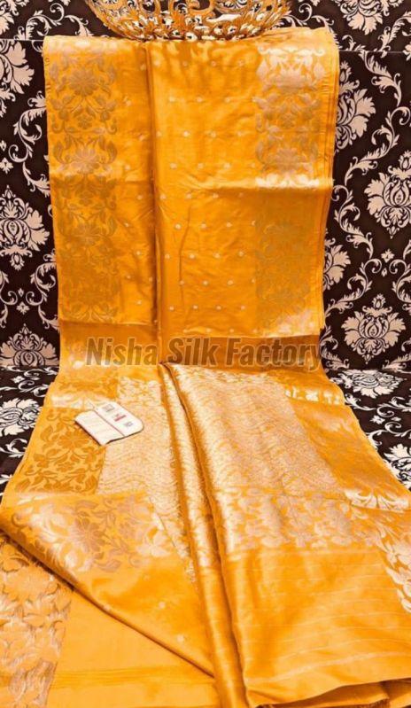 Zari Border Soft Weaving Banarasi Silk Sarees