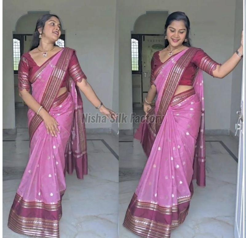 Weaving Banarasi Warm Soft Silk Saree