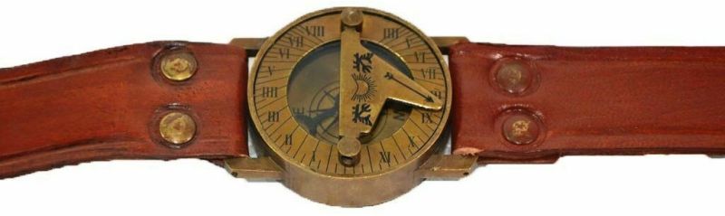 Antique Steampunk Wrist Brass Compass