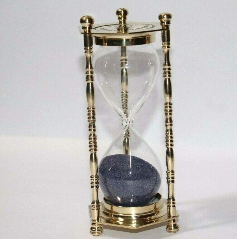 Brass Nautical Revolving Sand Timer