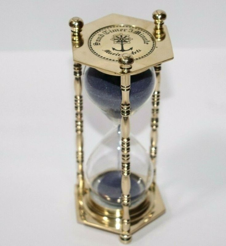 Brass Nautical Revolving Sand Timer