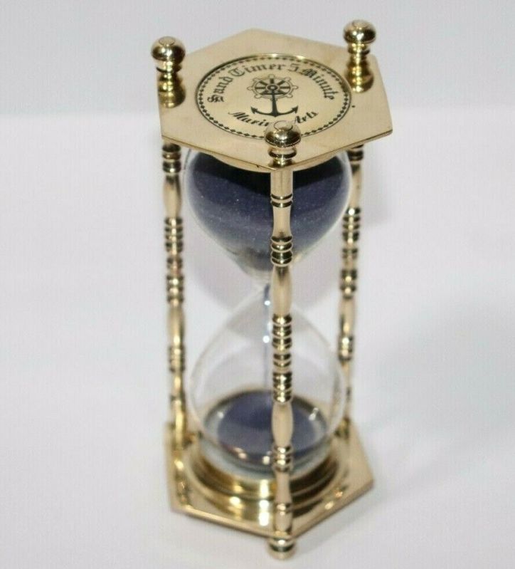 Brass Nautical Revolving Sand Timer