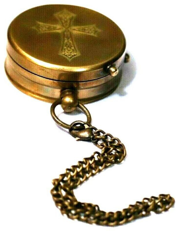 Decorative Christian Style Brass Compass