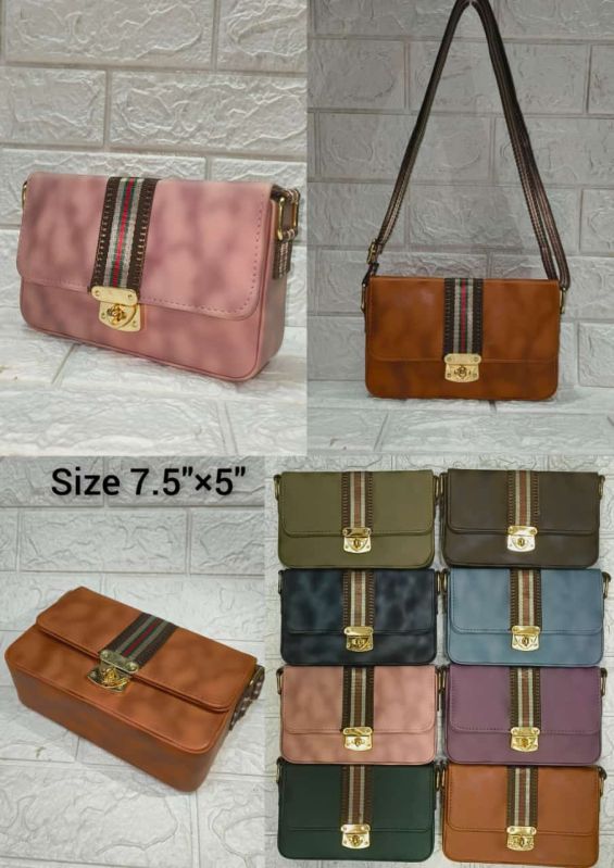 Ladies Rexine Sling Bags