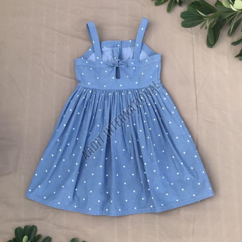 Girls Polka Dot Cotton Frock