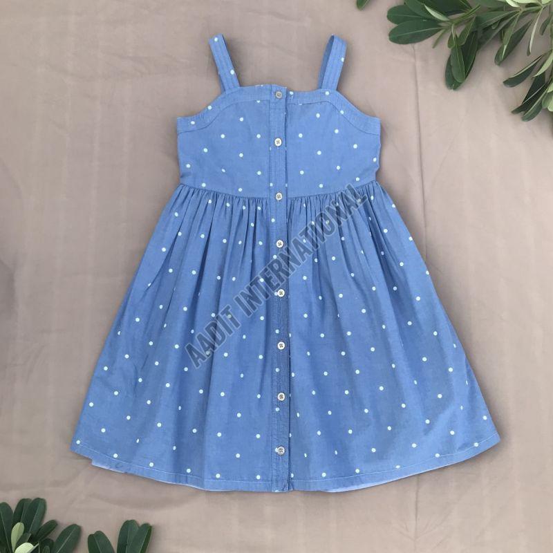 Girls Polka Dot Cotton Frock