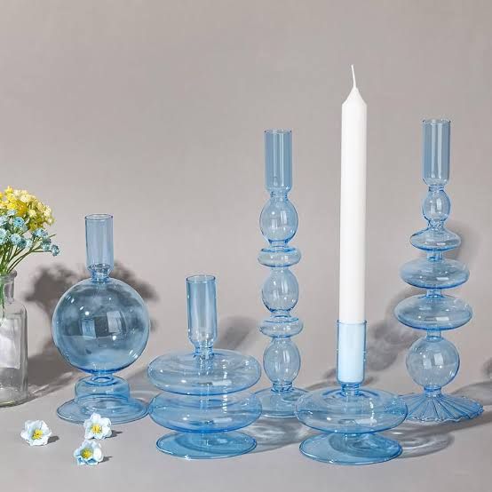 Glass Candle Holders