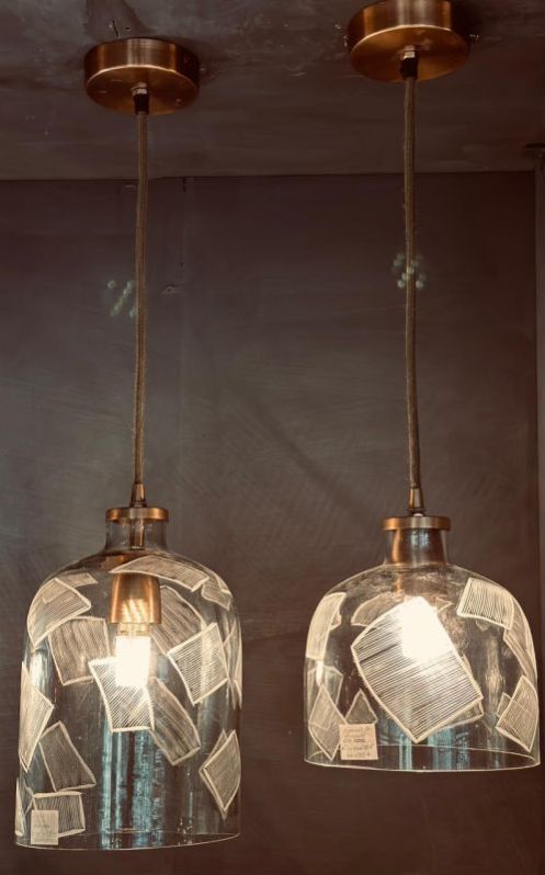 Glass Pendant Ceiling Lamps Set