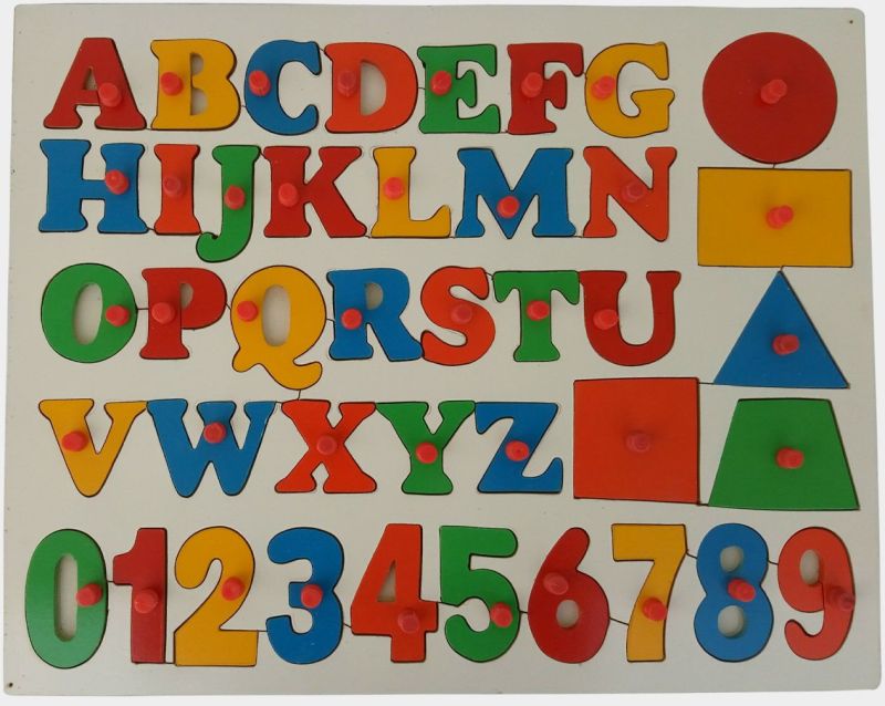 TE-14 Abc Capital Alphabet With Number Puzzle