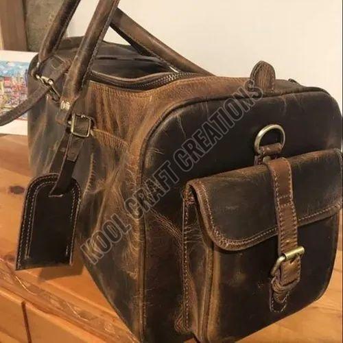 Leather Vintage Duffle Bag