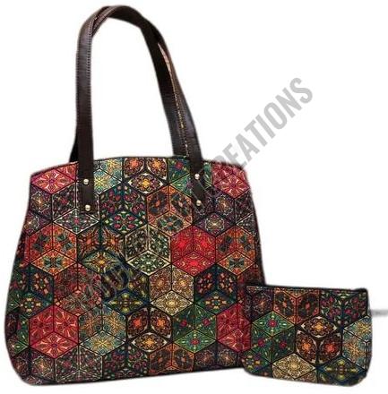 Ladies Fashion Ikkat Tote Bag