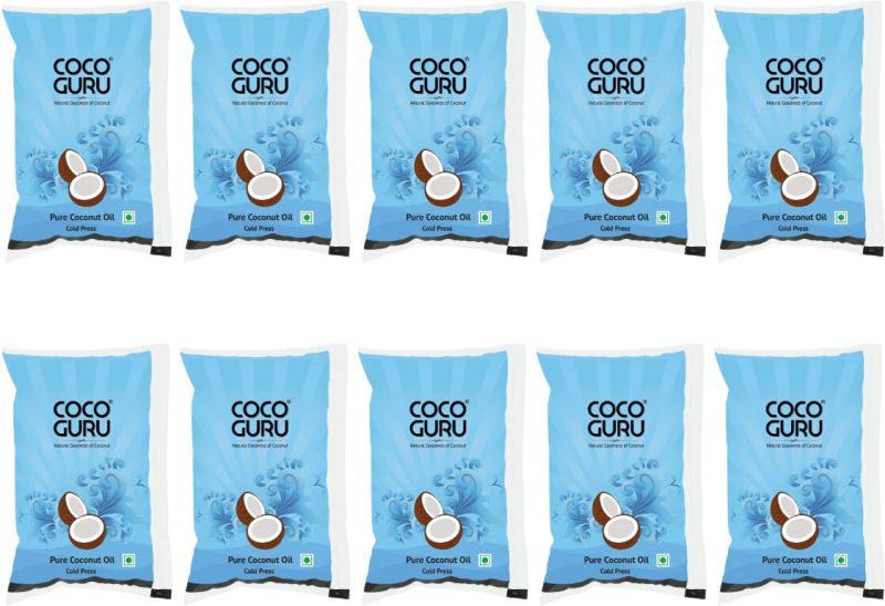 Cocoguru Cold Pressed Coconut Oil In Pouch 1 Litre - 10 Litres Box