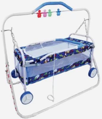 Swing N Fly B-S2 Blue and White Baby Cradle