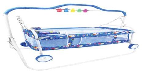 Swing N Fly B-S9 Blue and White Baby Cradle