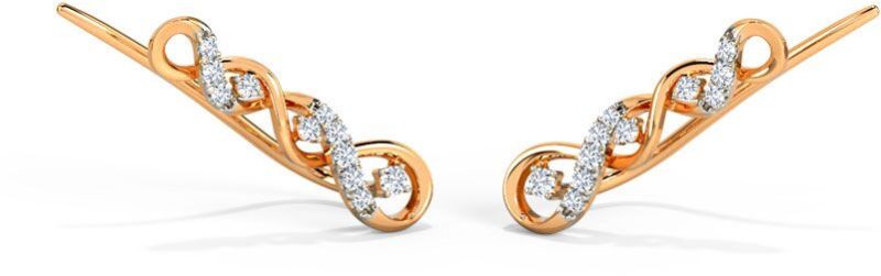 Anzara Twisted Diamond Ear Cuffs