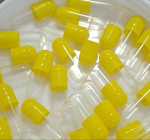 Yellow-Transparent Empty Hard Gelatin Capsules