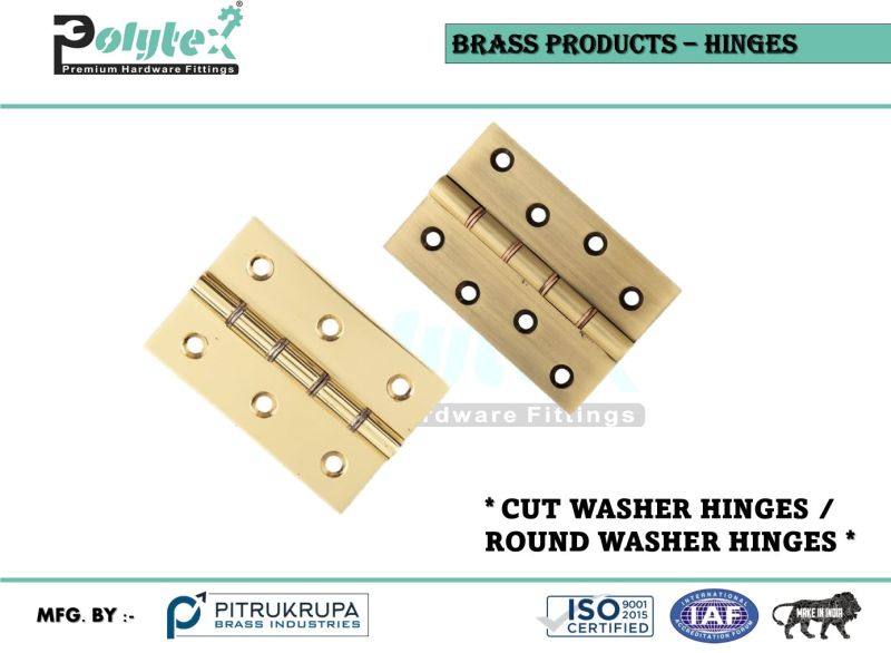 Brass Round Washer Hinges