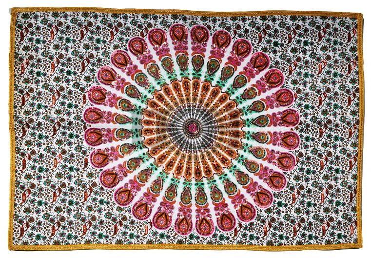 Pink Lotus Handcrafted Wall Hanging