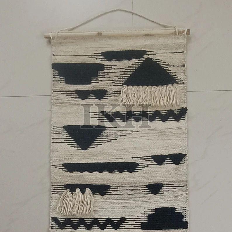 Tassel Tufted Woven Wall Hanging