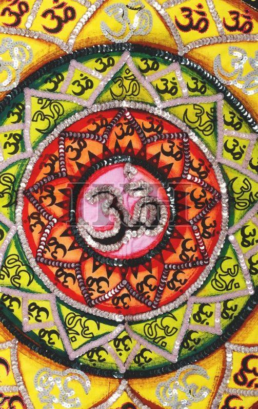 Om Chakra Tapestry Wall Hanging