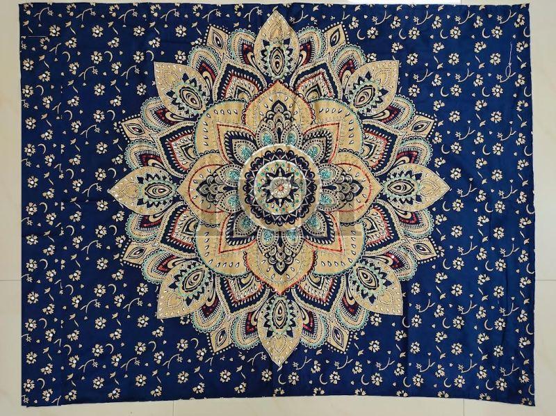 Handmade Beaded Mandala Tapestry Wall Hanging