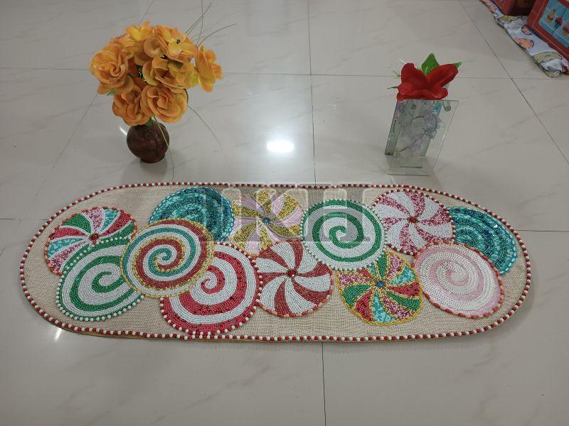 Designer Beaded Table Runner