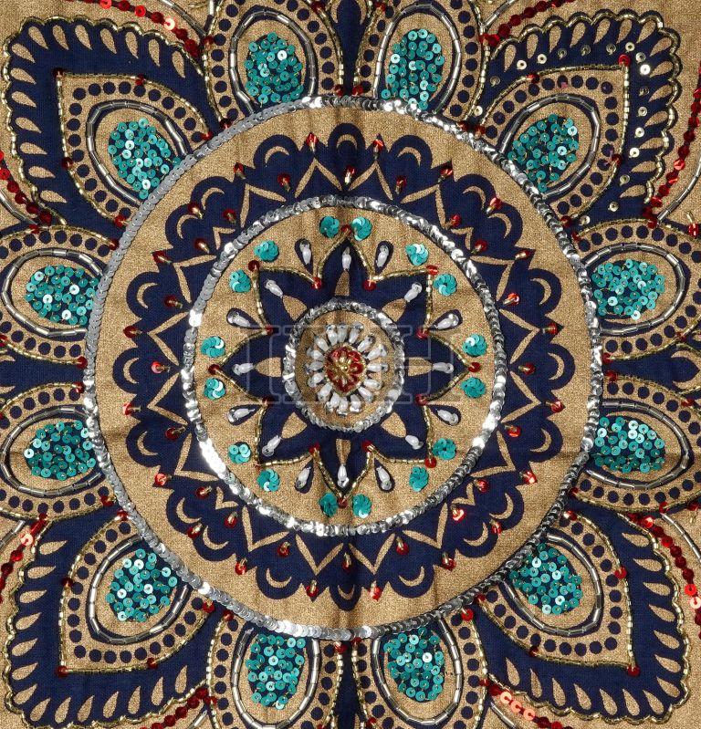 Handmade Beaded Mandala Tapestry Wall Hanging