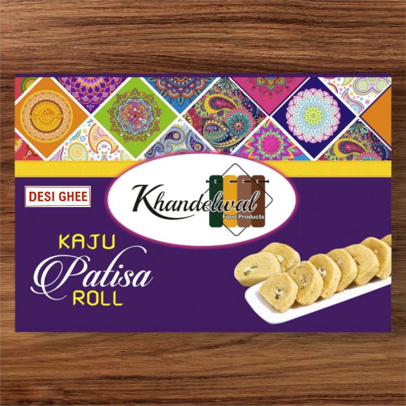 Kaju Patisa Roll (Desi Ghee)