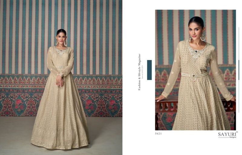 9star fashion-zarina heavy georgette gown