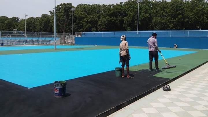 Basketball Court Synthetic Flooring