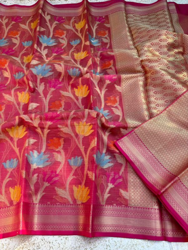 Banarasi Kota Check Saree