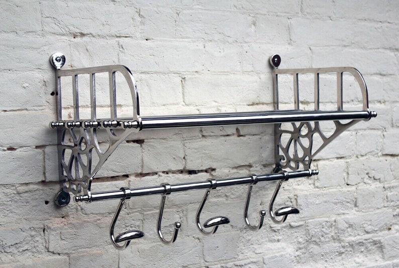 Train Hall Luggage Wall Mounted Rack