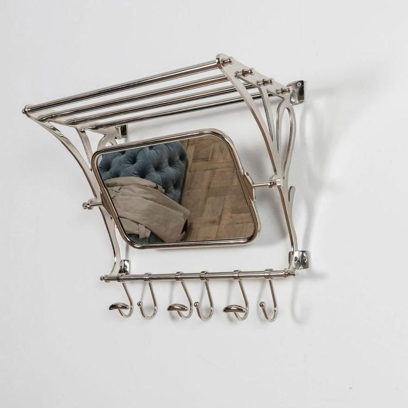 Small Train Hall Luggage Wall Mounted Rack