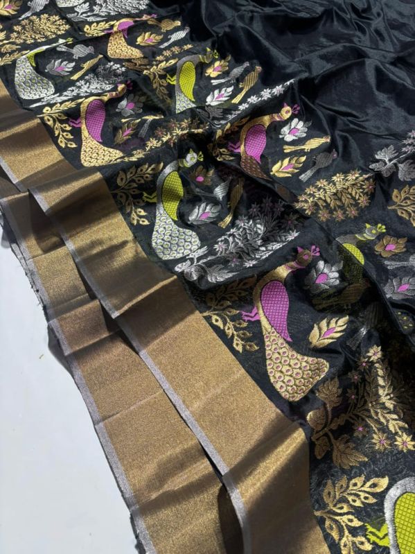 Printed Chanderi Pure Silk Saree