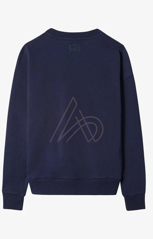 Mens Pure Cotton Navy Blue Sweatshirt